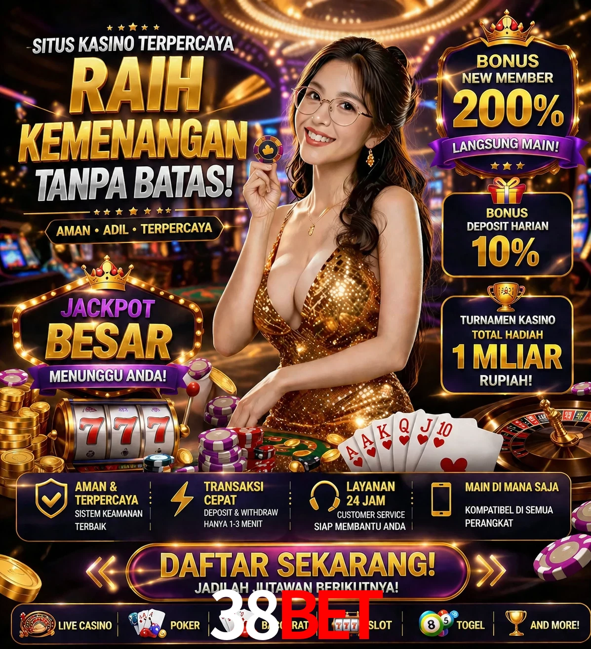 Roleta e blackjack 38bet