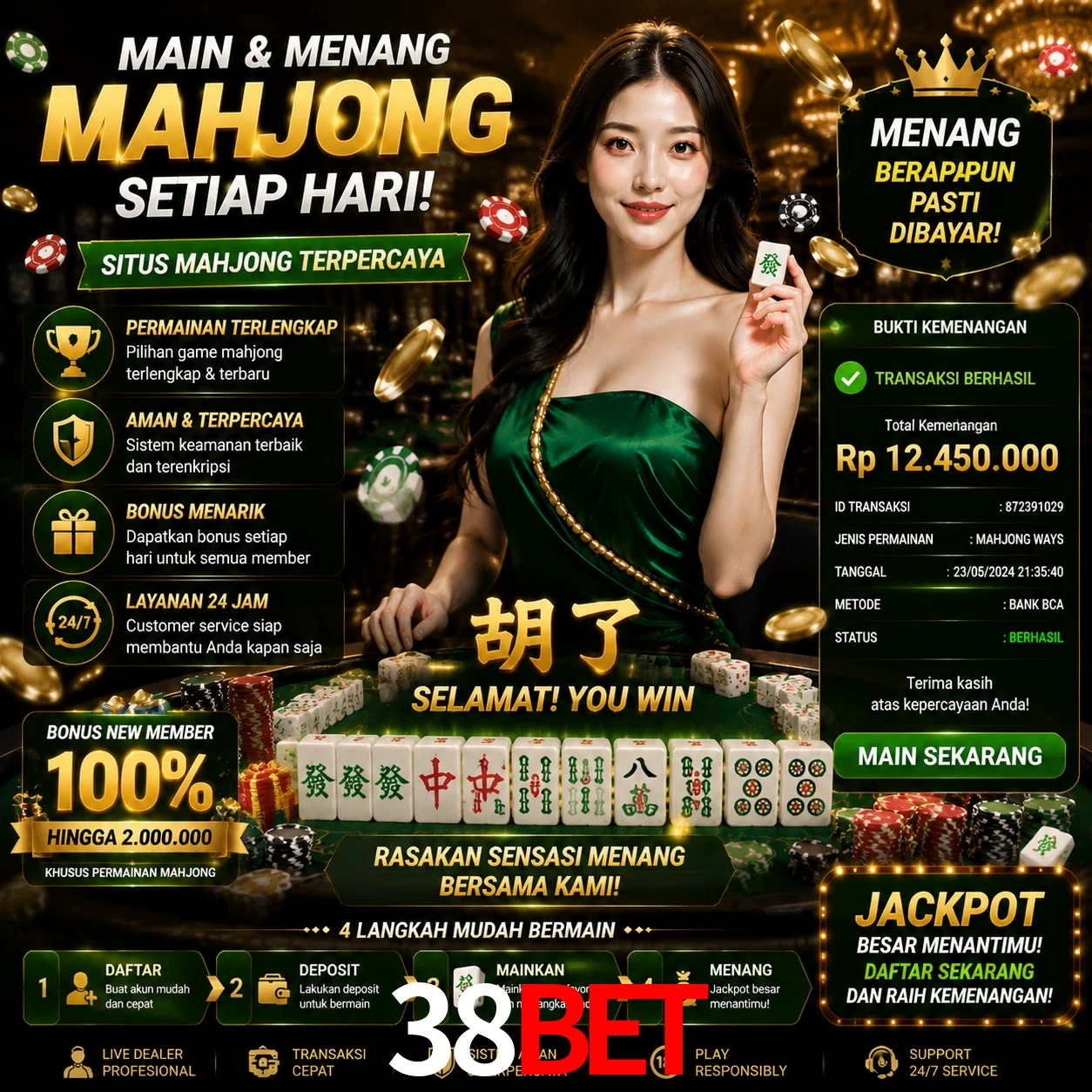 Ganhar e sacar na 38bet